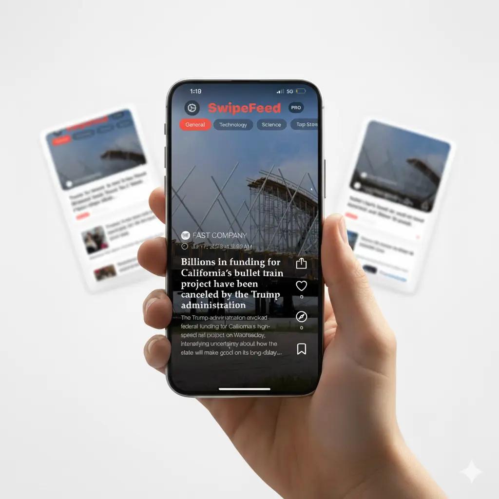 SwipeFeed App Interface